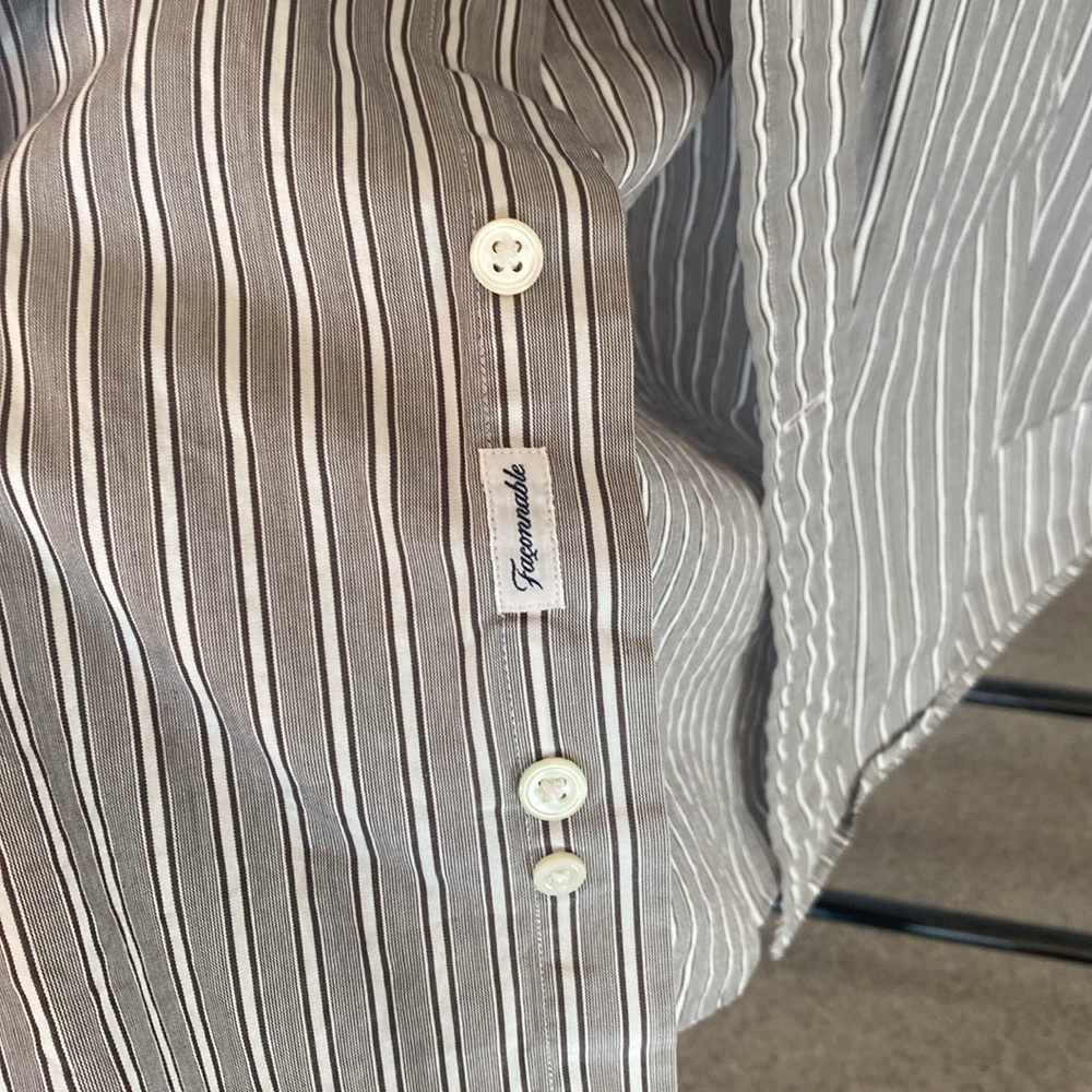 FAÇONNABLE | Striped Button Up - Picture 6 of 6